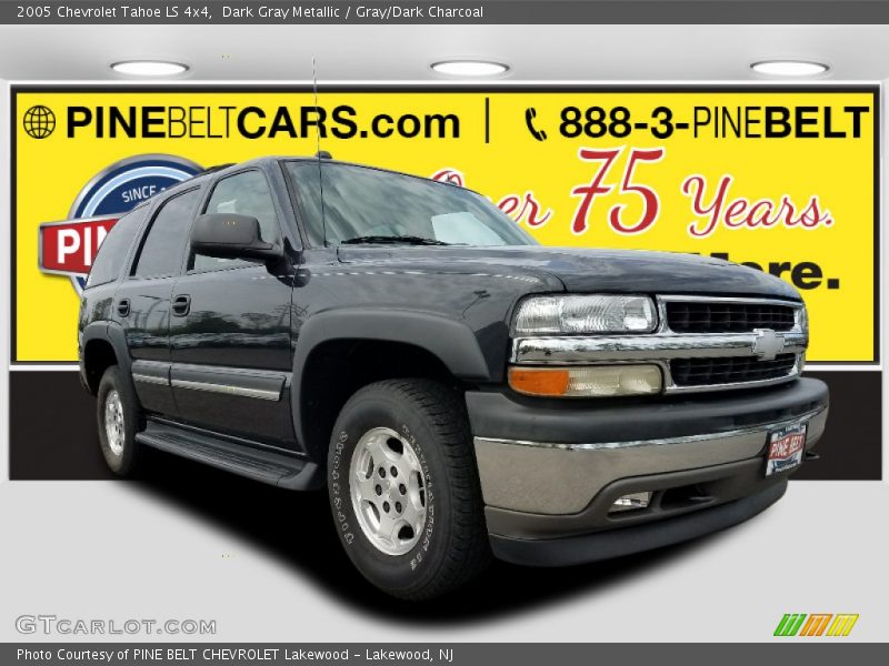 Dark Gray Metallic / Gray/Dark Charcoal 2005 Chevrolet Tahoe LS 4x4