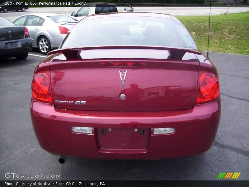 Performance Red / Ebony 2007 Pontiac G5