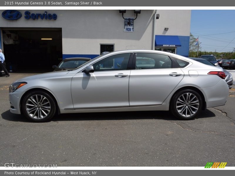 Santiago Silver / Black 2015 Hyundai Genesis 3.8 Sedan