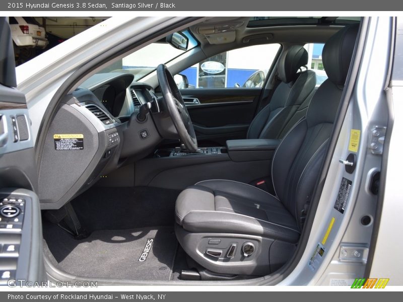 Santiago Silver / Black 2015 Hyundai Genesis 3.8 Sedan