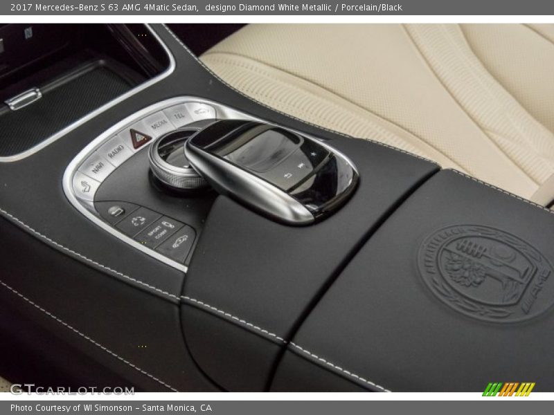 designo Diamond White Metallic / Porcelain/Black 2017 Mercedes-Benz S 63 AMG 4Matic Sedan