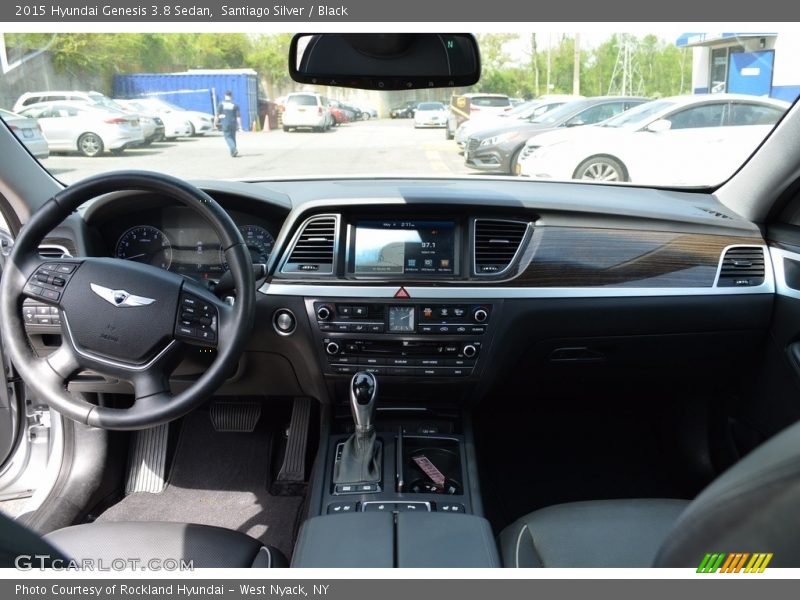 Santiago Silver / Black 2015 Hyundai Genesis 3.8 Sedan