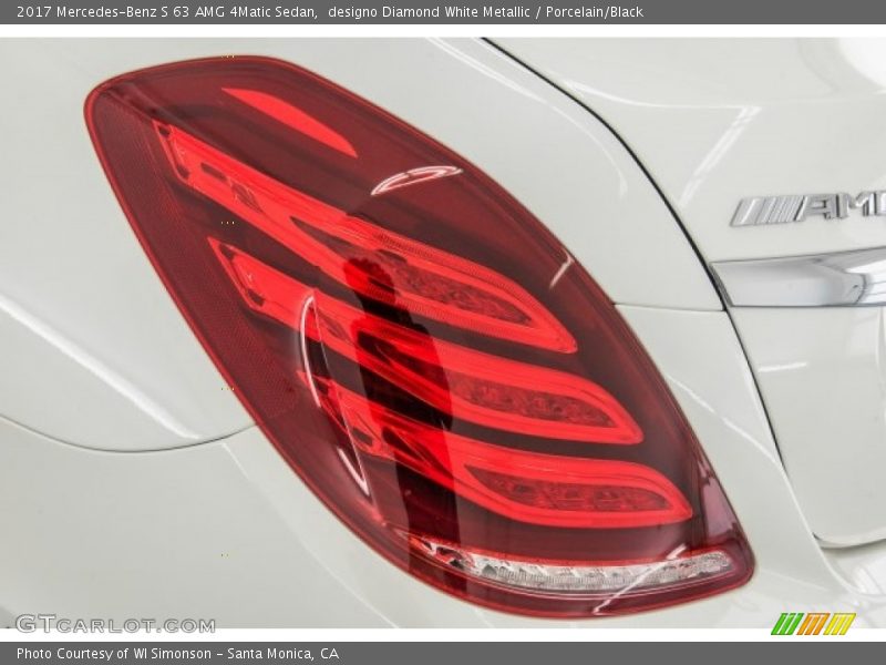 designo Diamond White Metallic / Porcelain/Black 2017 Mercedes-Benz S 63 AMG 4Matic Sedan
