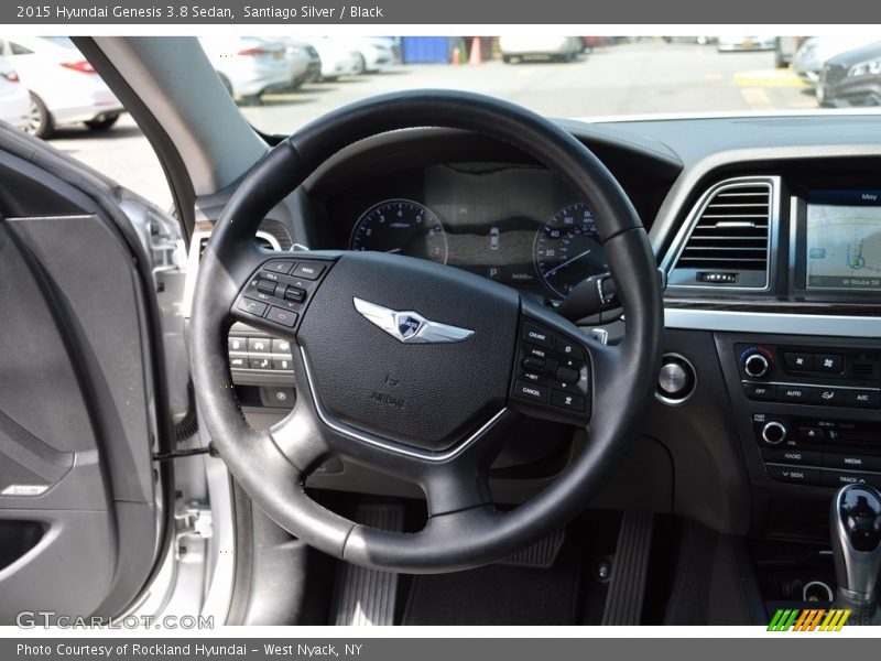 Santiago Silver / Black 2015 Hyundai Genesis 3.8 Sedan