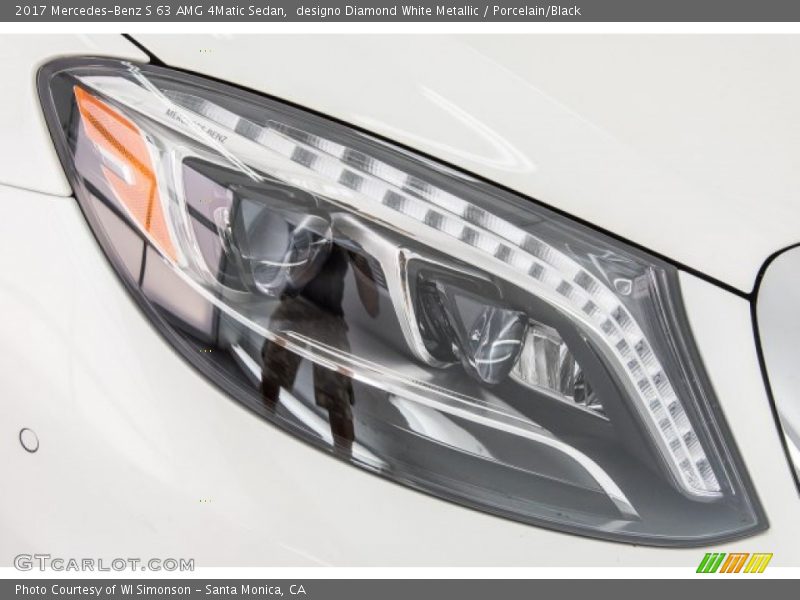 designo Diamond White Metallic / Porcelain/Black 2017 Mercedes-Benz S 63 AMG 4Matic Sedan