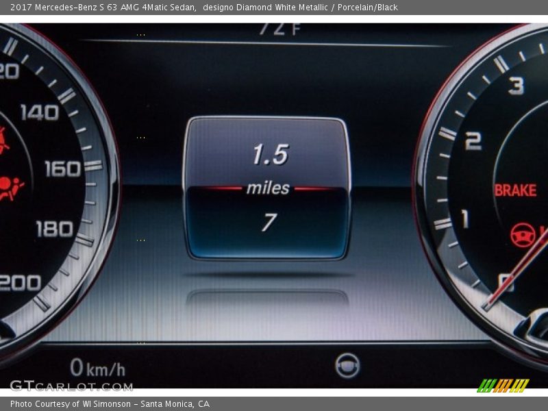 designo Diamond White Metallic / Porcelain/Black 2017 Mercedes-Benz S 63 AMG 4Matic Sedan
