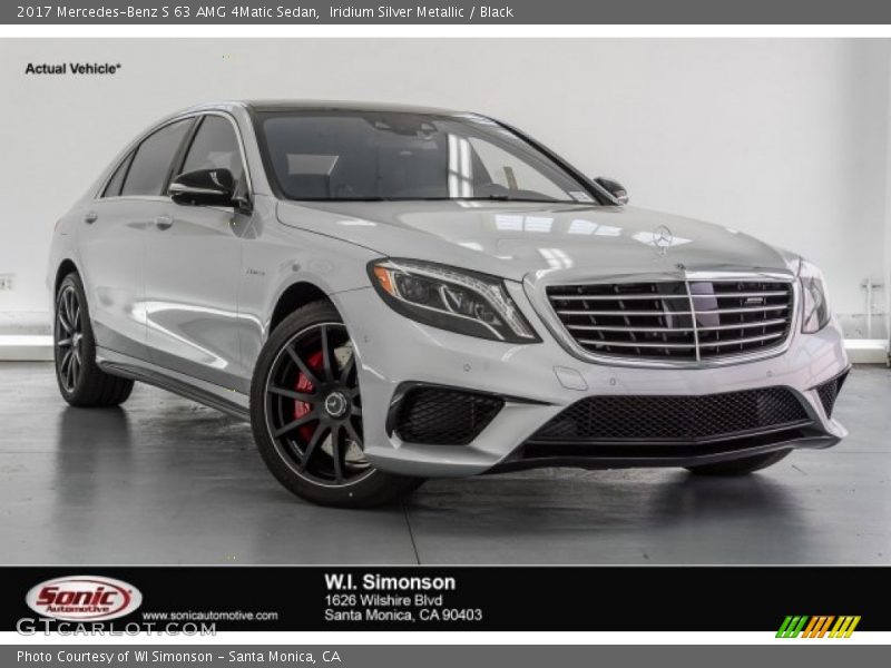 Iridium Silver Metallic / Black 2017 Mercedes-Benz S 63 AMG 4Matic Sedan