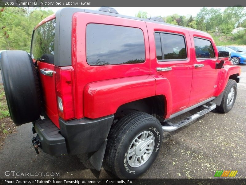 Victory Red / Ebony/Pewter 2009 Hummer H3
