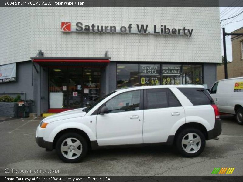 Polar White / Tan 2004 Saturn VUE V6 AWD