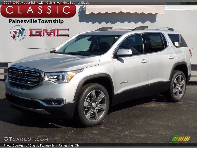 Quicksilver Metallic / Jet Black 2017 GMC Acadia SLT AWD