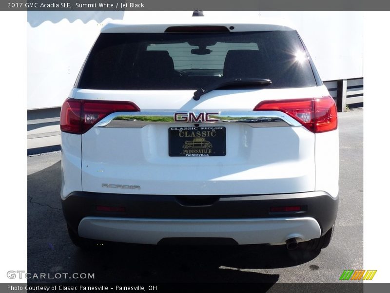 Summit White / Jet Black 2017 GMC Acadia SLE