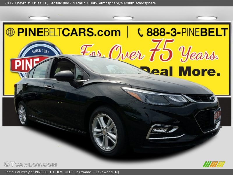 Mosaic Black Metallic / Dark Atmosphere/Medium Atmosphere 2017 Chevrolet Cruze LT