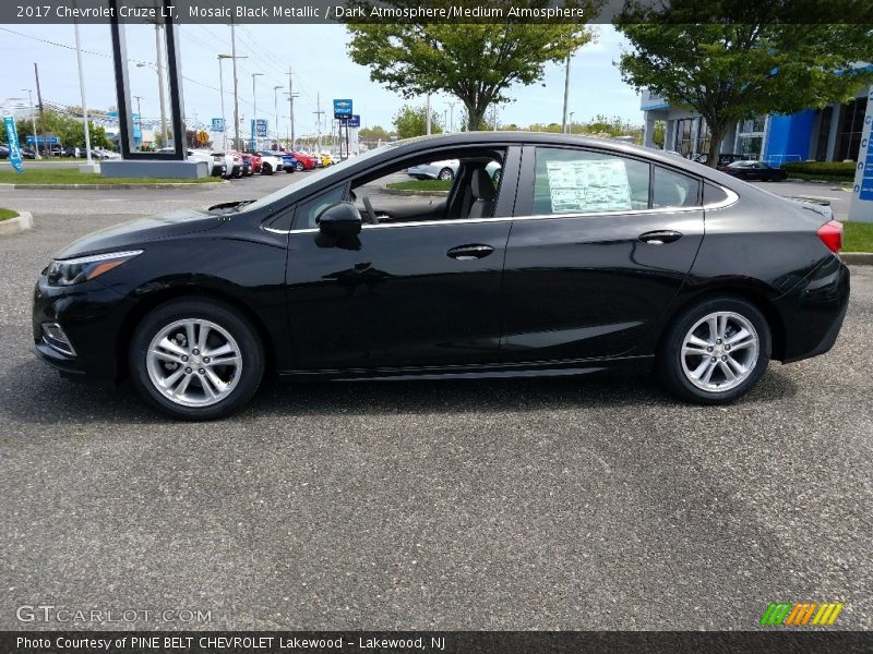 Mosaic Black Metallic / Dark Atmosphere/Medium Atmosphere 2017 Chevrolet Cruze LT