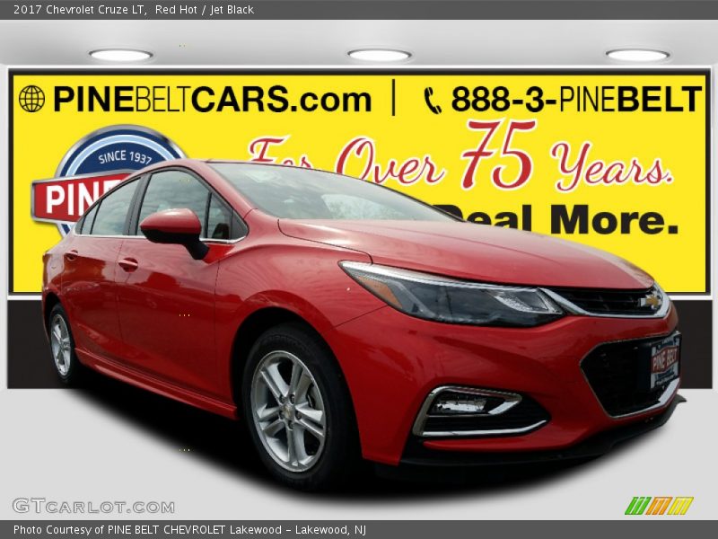 Red Hot / Jet Black 2017 Chevrolet Cruze LT