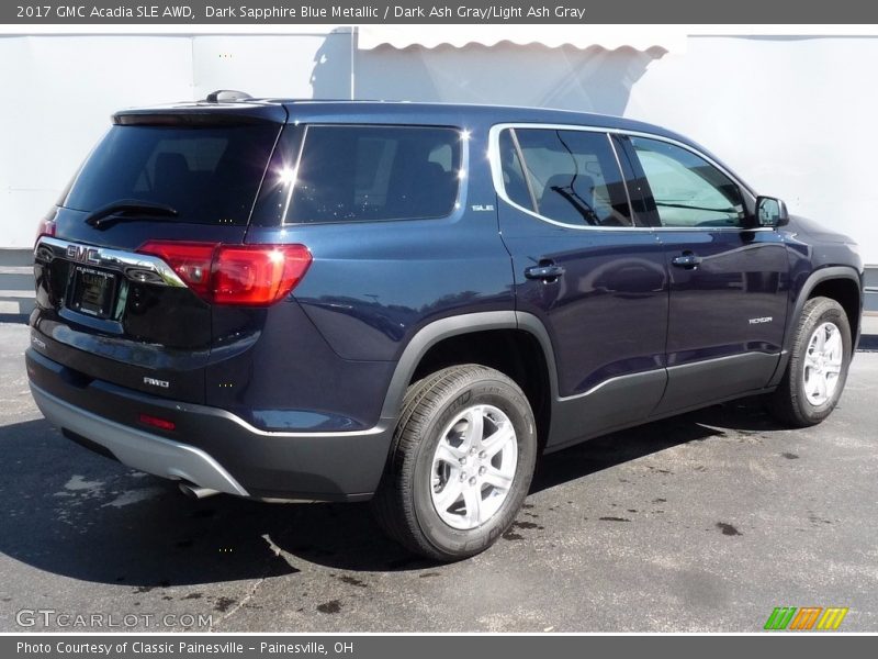 Dark Sapphire Blue Metallic / Dark Ash Gray/Light Ash Gray 2017 GMC Acadia SLE AWD