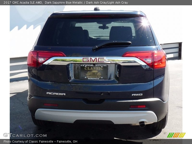 Dark Sapphire Blue Metallic / Dark Ash Gray/Light Ash Gray 2017 GMC Acadia SLE AWD