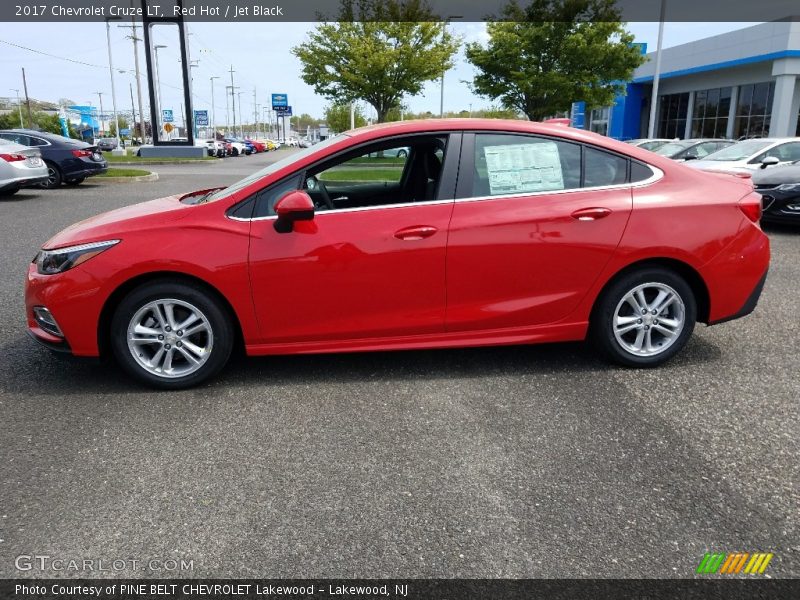 Red Hot / Jet Black 2017 Chevrolet Cruze LT