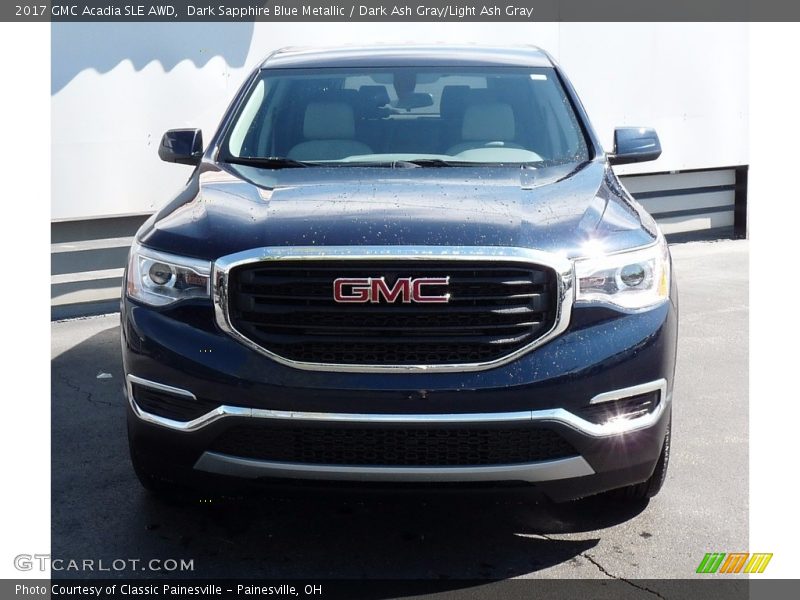Dark Sapphire Blue Metallic / Dark Ash Gray/Light Ash Gray 2017 GMC Acadia SLE AWD