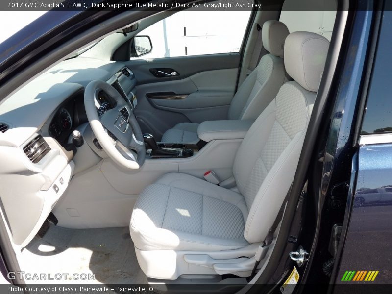 Dark Sapphire Blue Metallic / Dark Ash Gray/Light Ash Gray 2017 GMC Acadia SLE AWD