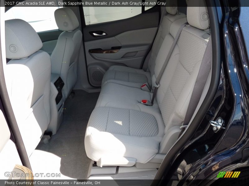 Dark Sapphire Blue Metallic / Dark Ash Gray/Light Ash Gray 2017 GMC Acadia SLE AWD