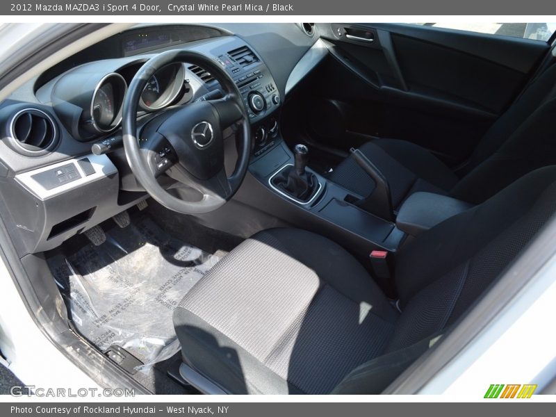 Crystal White Pearl Mica / Black 2012 Mazda MAZDA3 i Sport 4 Door