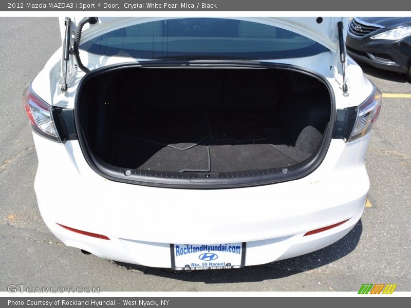 Crystal White Pearl Mica / Black 2012 Mazda MAZDA3 i Sport 4 Door