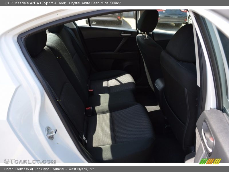 Crystal White Pearl Mica / Black 2012 Mazda MAZDA3 i Sport 4 Door