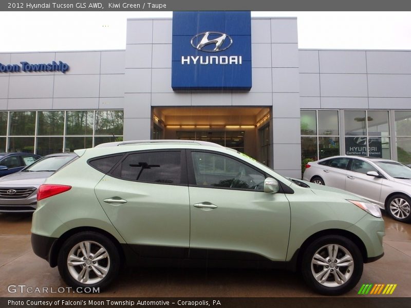 Kiwi Green / Taupe 2012 Hyundai Tucson GLS AWD