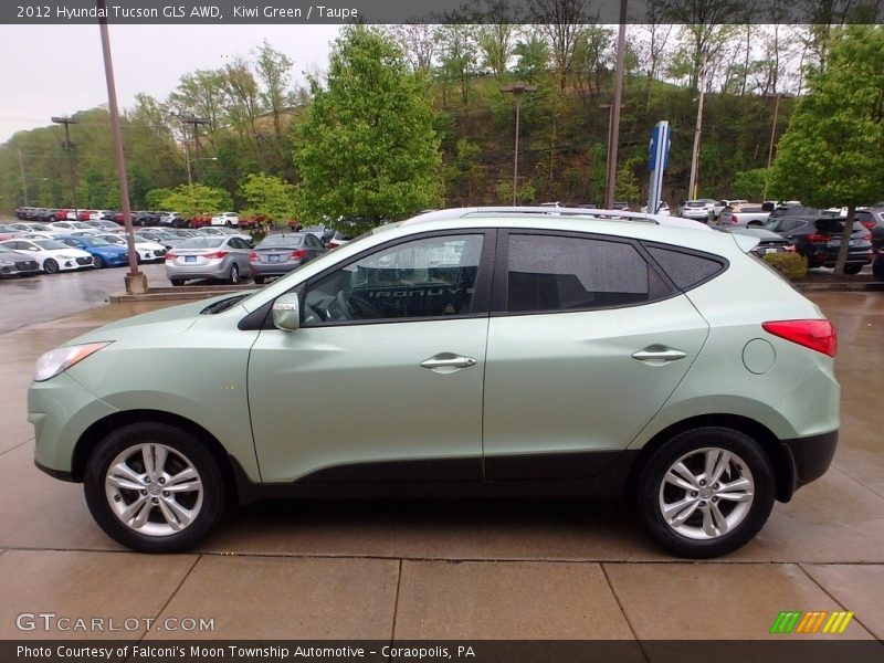 Kiwi Green / Taupe 2012 Hyundai Tucson GLS AWD