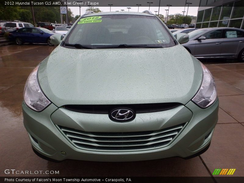 Kiwi Green / Taupe 2012 Hyundai Tucson GLS AWD