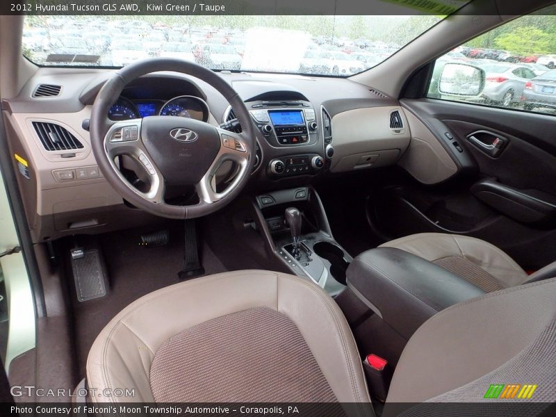 Kiwi Green / Taupe 2012 Hyundai Tucson GLS AWD