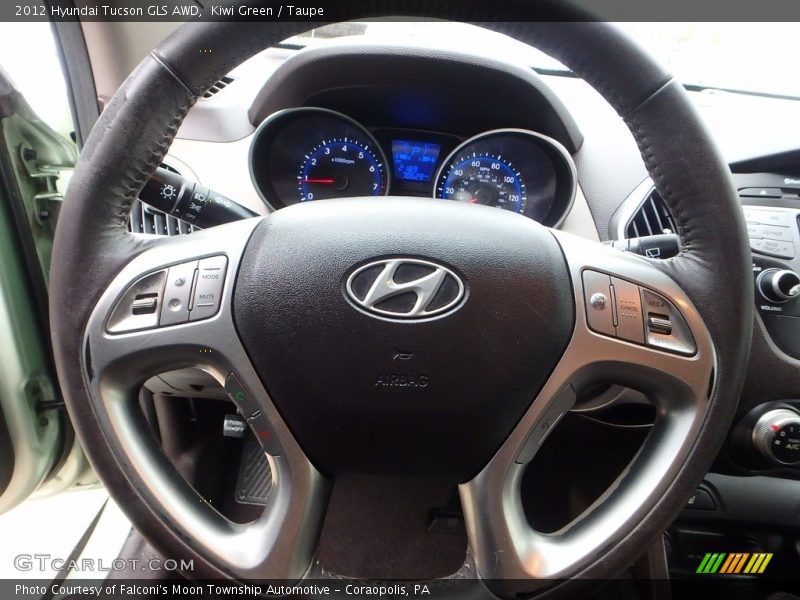 Kiwi Green / Taupe 2012 Hyundai Tucson GLS AWD