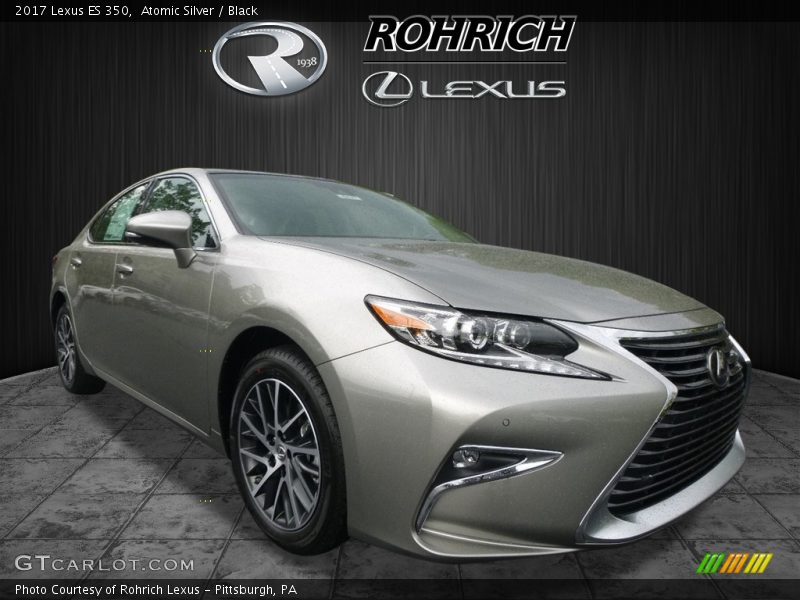 Atomic Silver / Black 2017 Lexus ES 350