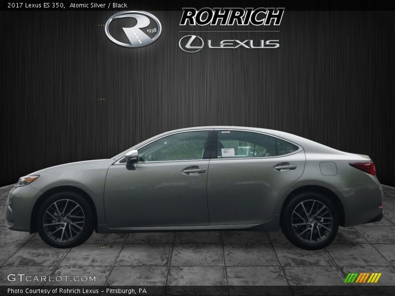 Atomic Silver / Black 2017 Lexus ES 350