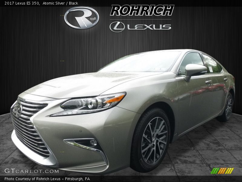 Atomic Silver / Black 2017 Lexus ES 350