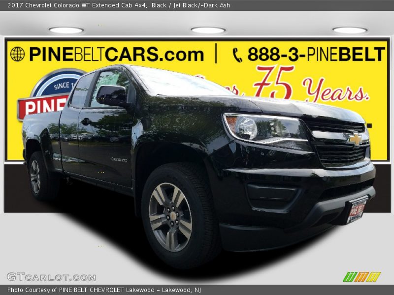Black / Jet Black/­Dark Ash 2017 Chevrolet Colorado WT Extended Cab 4x4