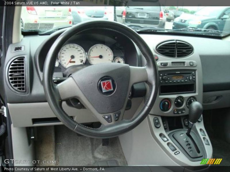 Polar White / Tan 2004 Saturn VUE V6 AWD