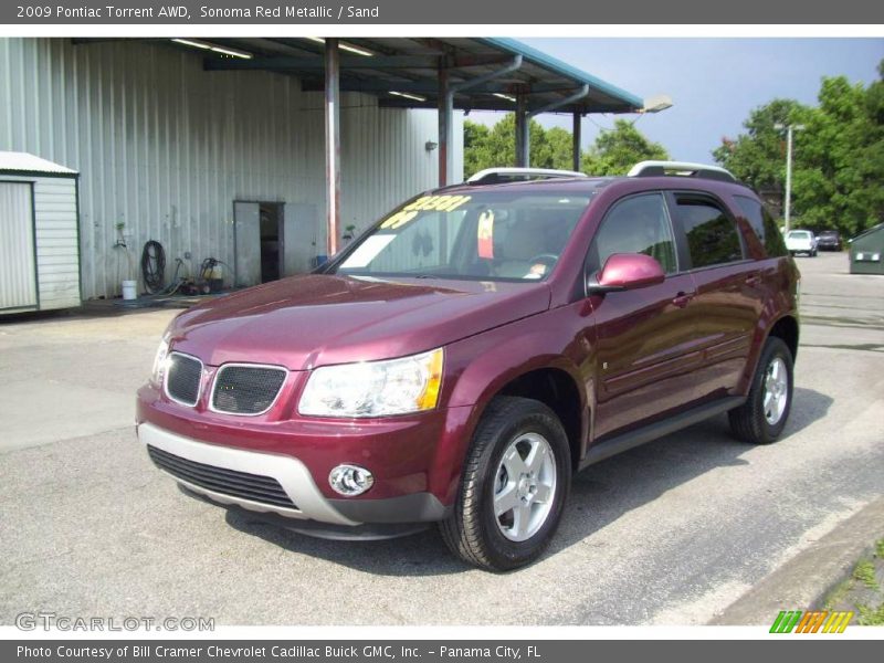 Sonoma Red Metallic / Sand 2009 Pontiac Torrent AWD