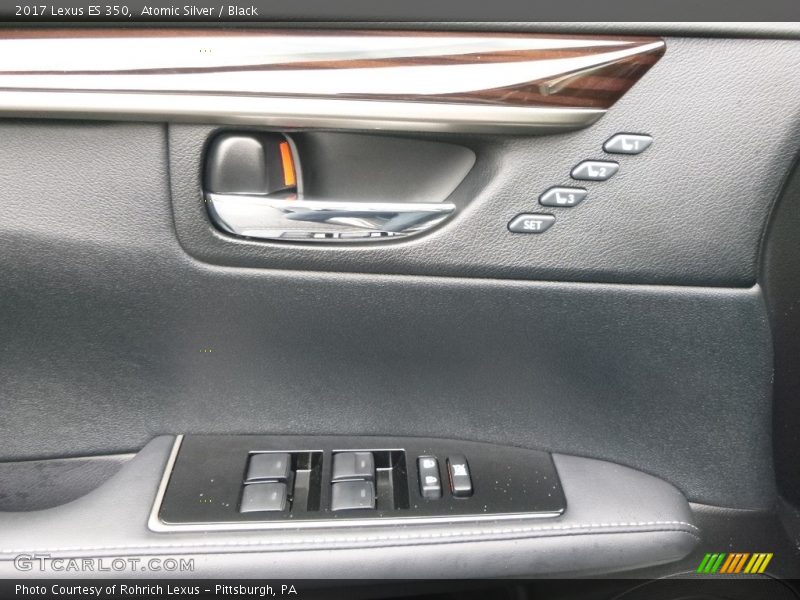 Atomic Silver / Black 2017 Lexus ES 350