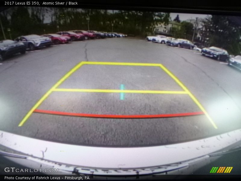 Atomic Silver / Black 2017 Lexus ES 350
