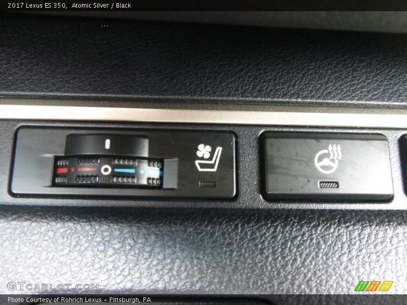 Atomic Silver / Black 2017 Lexus ES 350