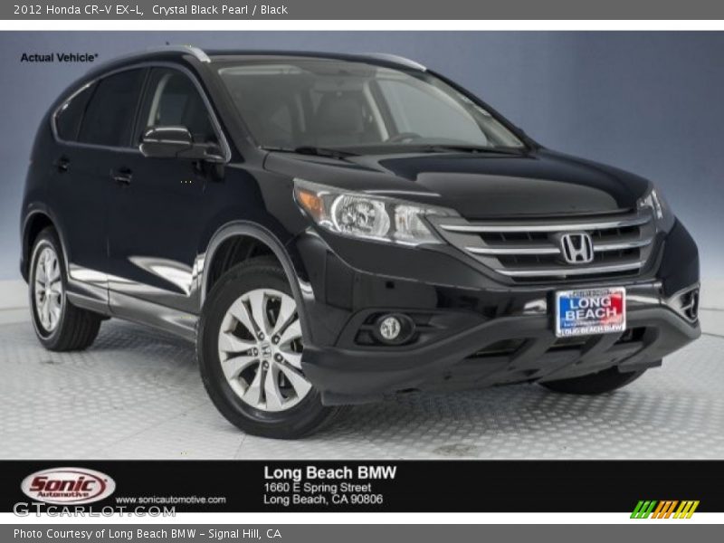 Crystal Black Pearl / Black 2012 Honda CR-V EX-L