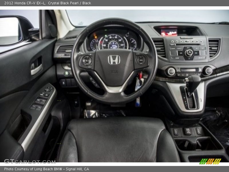 Crystal Black Pearl / Black 2012 Honda CR-V EX-L
