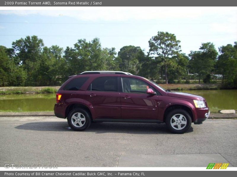 Sonoma Red Metallic / Sand 2009 Pontiac Torrent AWD