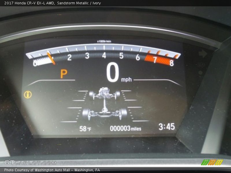 Sandstorm Metallic / Ivory 2017 Honda CR-V EX-L AWD