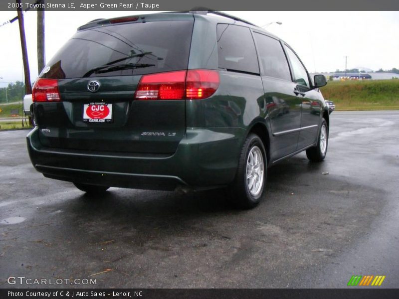 Aspen Green Pearl / Taupe 2005 Toyota Sienna LE