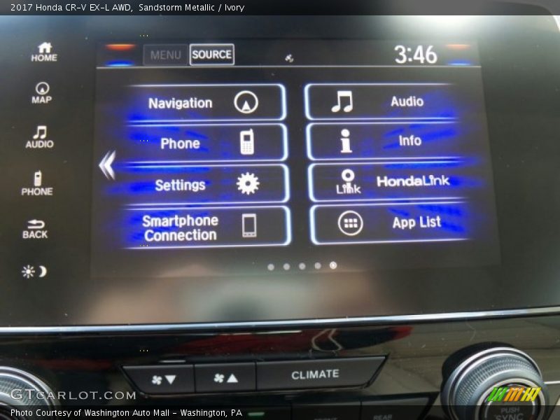 Sandstorm Metallic / Ivory 2017 Honda CR-V EX-L AWD