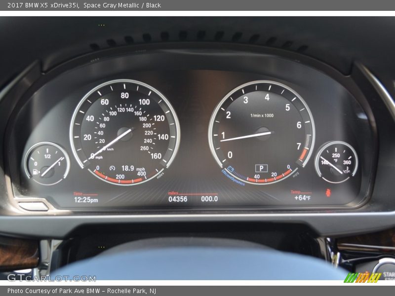 Space Gray Metallic / Black 2017 BMW X5 xDrive35i