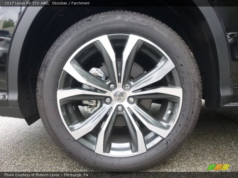 Obsidian / Parchment 2017 Lexus RX 350 AWD