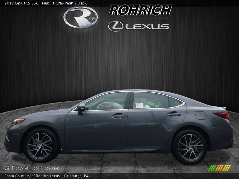 Nebula Gray Pearl / Black 2017 Lexus ES 350